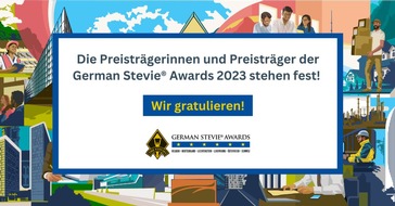 Stevie Awards Inc: Preisträger:innen der German Stevie® Awards 2023 bekanntgegeben / XBuild und Wolters Kluwer Deutschland erhalten höchste Auszeichnungen / Öffentliche Abstimmung für den Publikumspreis