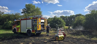 Freiwillige Feuerwehr Werne: FW-WRN: Vegetationsbrand an der Lippe