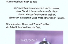 Polizeipräsidium Mittelhessen - Pressestelle Lahn - Dill: POL-LDK: Ein Dankeschön, das die Wetzlarer Polizei gerne entgegennimmt