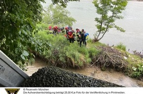 Feuerwehr München: FW-M: Frau aus Isar gerettet (AU)