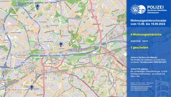 Polizeipräsidium Oberhausen: POL-OB: Wohnungseinbruchsradar in Oberhausen