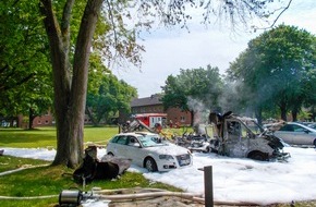 Rettungsdienst-Kooperation in Schleswig-Holstein gGmbH: RKiSH: Rettungswagen gerät in Brand und wird völlig zerstört