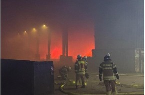 Polizeiinspektion Wilhelmshaven/Friesland: POL-WHV: Großbrand in Abfallwirtschaftszentrum Wiefels