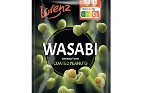 The Lorenz Bahlsen Snack-World GmbH & Co KG Germany: Presseinformation Wasabi Coated Peanuts: Lorenz Wasabi Erdnüsse mit neuem Markenauftritt