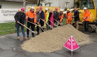Deutsche Telekom AG: Spatenstich für Glasfaserausbau in Nürtingen: Bürgerinnen und Bürger in Nürtingen profitieren von starker Partnerschaft