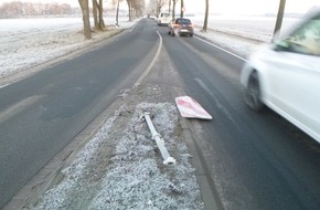 Polizeiinspektion Rotenburg: POL-ROW: ++ Unbekannter fährt über Verkehrsinsel - Polizei bittet um Hinweise ++ Einbrüche in Garagen und Keller ++