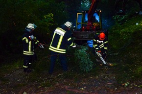 KFV-CW: Kleiner Tornado zog durch Calwer Stadtgarten. Unwetter über Neuweiler, Bad Teinach-Zavelstein und Calw.