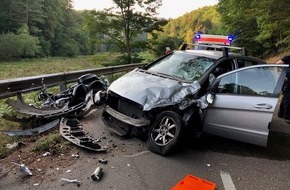 Polizeidirektion Pirmasens: POL-PDPS: Pirmasens - Verkehrsunfall mit schwerstverletztem Kradfahrer