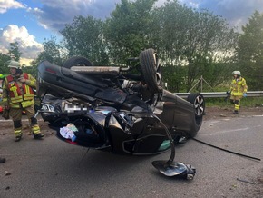 POL-STD: Vier zum Teil schwer verletzte Autoinsassen bei Unfall auf der Autobahn 26