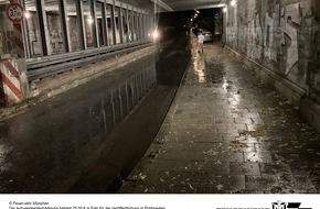 Feuerwehr M&uuml;nchen: FW-M: Unwetter &uuml;ber M&uuml;nchen - Bilanz der Feuerwehr (Stadtgebiet)