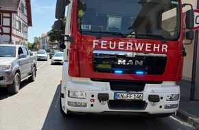 Feuerwehr Allensbach: FW Allensbach: G1 Betriebsstoffe aus PKW