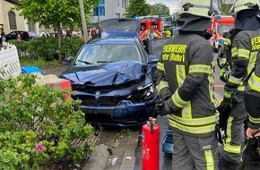Feuerwehr Wetter (Ruhr): FW-EN: Verkehrsunfall und vermeintlicher Balkonbrand