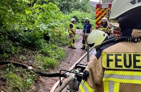 Feuerwehr Gemeinde Rheurdt: FW Rheurdt: Starkregenbilanz: Feuerwehr an mehreren Stellen unterstützend im Einsatz