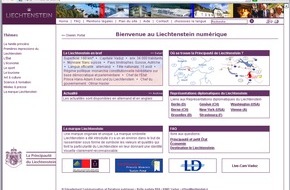 Fürstentum Liechtenstein: Le portail Internet www.liechtenstein.li également en français