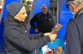 Polizei Duisburg: POL-DU: Gemeinsame Pressemitteilung der Polizei Duisburg und der Bundespolizeiinspektion Düsseldorf Altstadt: Polizei berät Radfahrer und Zugreisende am Hauptbahnhof