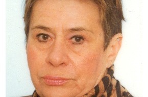 Polizeipräsidium Frankfurt am Main: POL-F: 061113 - 1207 Westend: 79-jährige Frau vermisst