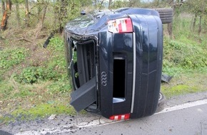 Polizei Minden-Lübbecke: POL-MI: Audi-Fahrerin touchiert Baum