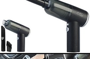 PEARL GmbH: Sichler Haushaltsgeräte Kompakter Akku-Handstaubsauger BHS-720.ak, HEPA, 3 kPa, 50 Watt, LED, USB: Kabellos und leicht - für den schnellen Einsatz zwischendurch