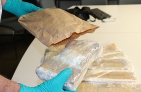 Polizeipräsidium Aalen: POL-AA: Gemeinsame Pressemitteilung der Staatsanwaltschaft Ellwangen und des Polizeipräsidiums Aalen: +++ 12,9 kg Kokain sichergestellt +++
