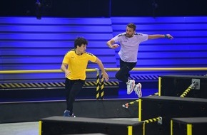 SAT.1: Guter Fang: Wincent Weiss, Cathy Hummels, Pietro Lombardi und Christian Düren laufen in "CATCH! Die Deutsche Meisterschaft im Fangen 2022" am Freitag in SAT.1