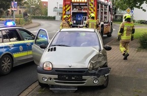 Feuerwehr Stolberg: FW-Stolberg: Leicht verletzte Autofahrerin