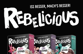 erdbär GmbH: Löffel für Löffel gegen Mobbing und zu viel Zucker / Die Cerealien Marke Rebelicious macht sich mit neuer Mission und neuem Look für Kinder stark