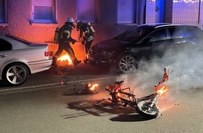 Polizei Hagen: POL-HA: Motorroller in Flammen - die Polizei bittet um Hinweise