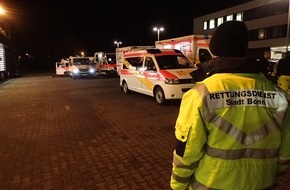 Feuerwehr und Rettungsdienst Bonn: FW-BN: Großeinsatz in Köln-Porz - Bonner Einsatzkräfte unterstützen bei Evakuierung