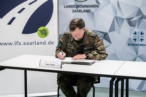 Zeitenwende - Bund und Länder ziehen an einem Strang / Bundesministerium der Verteidigung und Saarland haben Neufassung einer Vereinbarung für einfachere militärische Transporte unterzeichnet