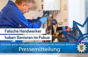 Landeskriminalamt Baden-Württemberg: LKA-BW: Vorsicht an der Wohnungstür! Das LKA BW warnt vor Betrugsmasche Falscher Handwerker