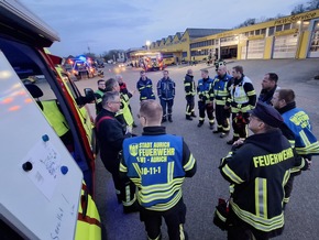FW-AUR: Feuerwehren und THW gemeinsam bei &Uuml;bung gefordert