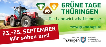 Messe Erfurt: Alles im grünen Bereich - Landwirtschaftsmesse Grüne Tage Thüringen 23.-25.09.22 Messe Erfurt