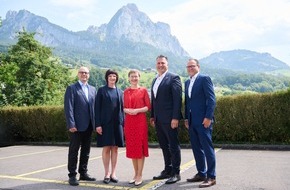 F&uuml;rstentum Liechtenstein: Regierungschefin Brigitte Haas als Festrednerin an der Bundesfeier in Schwyz