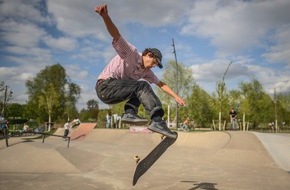 Landesgartenschau Neuss 2026: Mit dem Skateboard auf der Landesgartenschau durch die Ferien