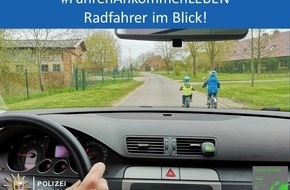 Polizeipräsidium Neubrandenburg: POL-NB: Radfahrer zum Auftakt gleich doppelt im Blick