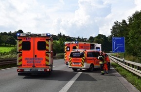 Feuerwehr Iserlohn: FW-MK: Verkehrsunfall auf der BAB 46