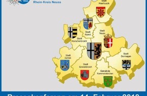 Kreispolizeibehörde Rhein-Kreis Neuss: POL-NE: Einladung zur Pressekonferenz - Vorstellung der Polizeilichen Kriminalstatistik 2018 für den Rhein-Kreis Neuss