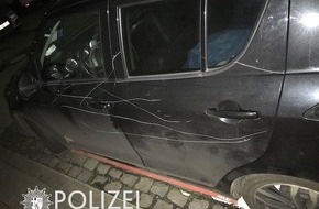 Polizeipräsidium Westpfalz: POL-PPWP: Auto zerkratzt - Zeugen gesucht
