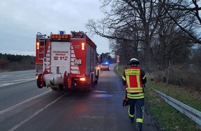 Feuerwehr Schermbeck: FW-Schermbeck: PKW Brand konnte durch Eigentümer gelöscht werden