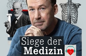 Wort & Bild Verlagsgruppe - Unternehmensmeldungen: Podcast-Charts: "Siege der Medizin" mit Ulrich Noethen ist neuer Publikumsliebling