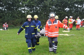 THW-HH MV SH: Blaulicht anstatt Heavy-Metall - Katastrophenschutzübung des Kreises Steinburg in Wacken