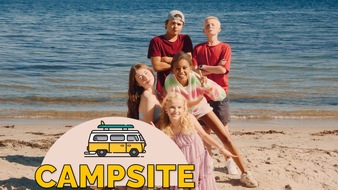 KiKA - Der Kinderkanal ARD/ZDF: Sommer, Sonne, Chaos: Serien-Premiere "Campsite" ab 20. Juni 2025 online bei KiKA / Echte Freundschaft und Sommergefühle in neuer Coming-of-Age Serie