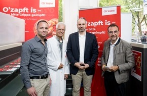CSL Seqirus: Aktion von CSL Seqirus ruft zur Grippeimpfung vor dem Oktoberfest auf