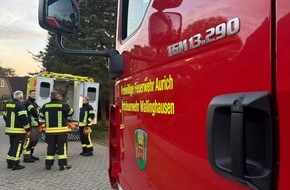 Freiwillige Feuerwehr Aurich: FW-AUR: Dreimal Tragehilfe geleistet