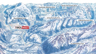 Ferienregion TirolWest: 1.000 Pistenkilometer auf einen Blick - BILD