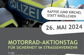 Polizeiinspektion Verden / Osterholz: POL-VER: Erinnerung zum Motorrad-Aktionstag am Sonntag - Polizei lädt ein zu Aktionstag mit Gottesdienst, Korso und Info-Programm