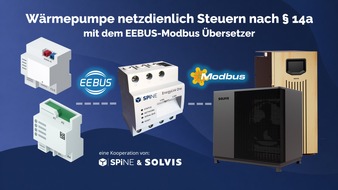 SPiNE GmbH: SOLVIS W&auml;rmepumpen jetzt digital netzdienlich steuerbar mit SPiNE