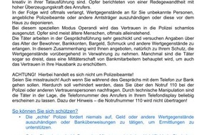 Polizeiinspektion Göttingen: POL-GÖ: (423/2017) Falsche Polizeibeamte in Hann. Münden aktiv - Vier Anrufe am Montag im Laufe des Tages, Polizei rät zu besonderer Vorsicht!
