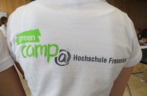 Hochschule Fresenius: Nachhaltigkeit und Gewinnorientierung - Greencamp der Hochschule Fresenius in Wiesbaden
