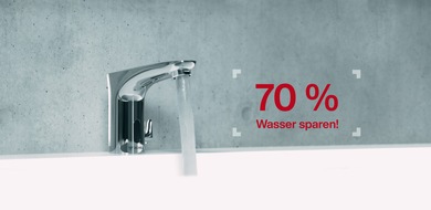 SCHELL GmbH & Co. KG: Bis zu 70% Wasser sparen / Energiekosten senken mit berührungslosen Armaturen von Schell